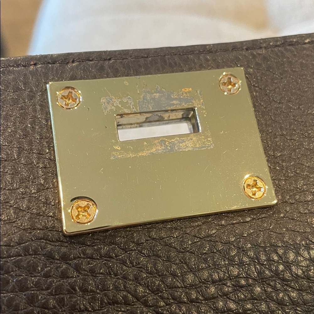 Michael Kors Dark Brown Embossed Python Wallet - image 6